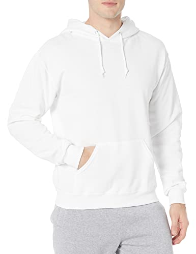 Jerzees Unisex Fleecepullover mit Kapuze, Kapuzenpullover-Weiß, Large von Jerzees