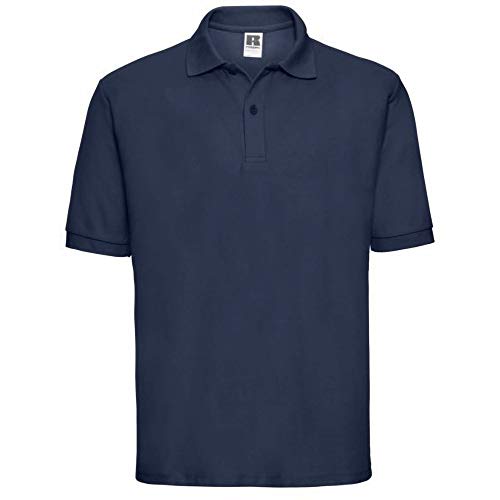 Russel Herren Klassik Kurzarm Polycotton Polo Shirt (3XL) (Marineblau) von Jerzees