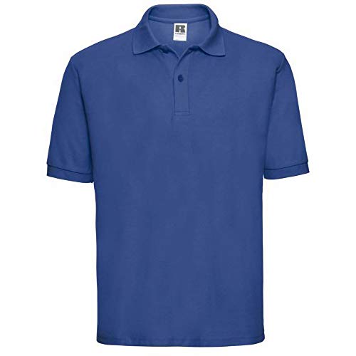 Russel Herren Klassik Kurzarm Polycotton Polo Shirt (4XL) (Helles Royalblau) von Jerzees Colours