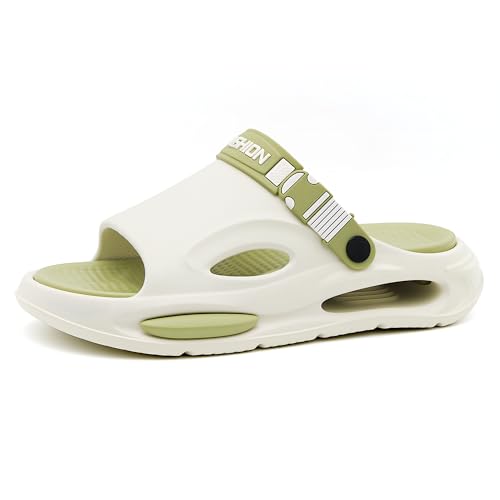Jerzmy Cloud Slides Herren-Sandalen, ultra-gepolstert, bequeme Herren-Hausschuhe, Fußgewölbeunterstützung, Sport-Sandale mit Rückenriemen, offene Zehen, Schuhe für drinnen und draußen, Strand, Garten Jerzmy Cloud Slides Herren-Sandalen, ultra-gepolstert, bequeme Herren-Hausschuhe, Fußgewölbeunterstützung, Sport-Sandale mit Rückenriemen, offene Zehen, Schuhe für drinnen und draußen, Strand, Garten von Jerzmy