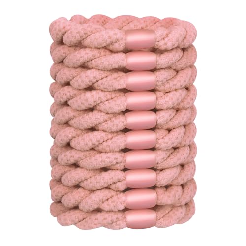 JessLab Haargummis für Frauen, langlebige elastische Haarbänder, sanfte, haarschonende Haargummis für alle Haartypen, Hellrosa JessLab Haargummis für Frauen, langlebige elastische Haarbänder, sanfte, haarschonende Haargummis für alle Haartypen, Hellrosa von JessLab
