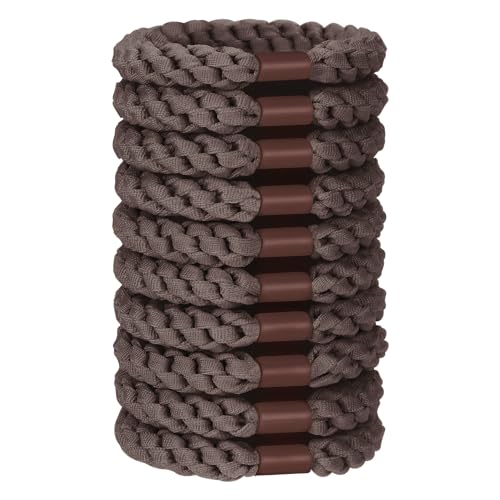 JessLab Haargummiset, 10 Stück Weiche Elastische Haargummis für Frauen Kein Schaden Elastische Haargummis Pferdeschwanz Halter Stretchige Haarbänder Stirnband Zubehör für Mädchen Damen, Dunkler Kaffee JessLab Haargummiset, 10 Stück Weiche Elastische Haargummis für Frauen Kein Schaden Elastische Haargummis Pferdeschwanz Halter Stretchige Haarbänder Stirnband Zubehör für Mädchen Damen, Dunkler Kaffee von JessLab