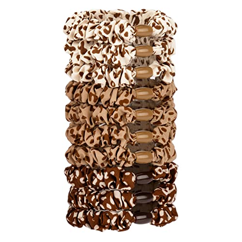 JessLab Scrunchy Haargummis, 10 Stück Seidensatin Haargummis Pferdeschwanzhalter Sanft Elastisch Keine Beschädigung Scrunchies Haarbänder Dehnbar Haarschmuck für Mädchen Frauen Damen, Farbe Sortiert von JessLab