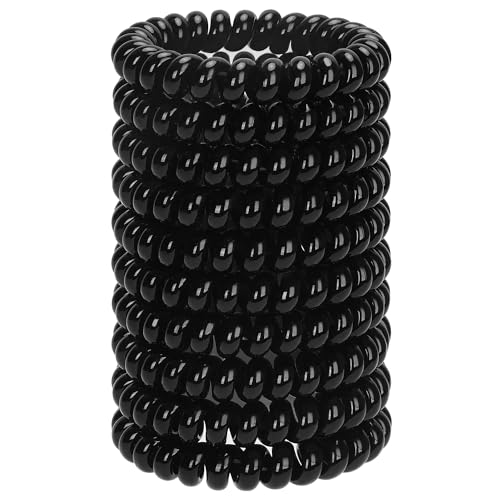 JessLab Haargummi Damen, 10 Stück Telefonkabel Haargummi Elastisch Haarband No-Damage Haargummi Spirale für Mädchen Frauen Damen, Farbe Sortiert (#29) von JessLab
