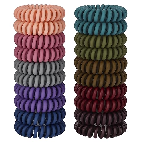 JessLab Spiral-Haargummis, 20 Stück Spurlose Telefonkabel-Haargummis Ohne Falten Spiralarmband Kunststoff Coil Pferdeschwanz Halter No-damage Stirnband Haarschmuck für Mädchen Frauen Damen Geschenk JessLab Spiral-Haargummis, 20 Stück Spurlose Telefonkabel-Haargummis Ohne Falten Spiralarmband Kunststoff Coil Pferdeschwanz Halter No-damage Stirnband Haarschmuck für Mädchen Frauen Damen Geschenk von JessLab