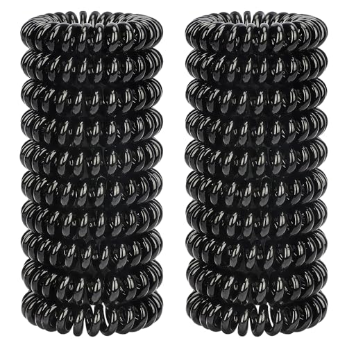 JessLab Spiral-Haargummis, 20 Stück Spurlose Telefonkabel-Haargummis Ohne Falten Spiralarmband Kunststoff Coil Pferdeschwanz Halter No-damage Stirnband Haarschmuck für Mädchen Frauen Damen Geschenk JessLab Spiral-Haargummis, 20 Stück Spurlose Telefonkabel-Haargummis Ohne Falten Spiralarmband Kunststoff Coil Pferdeschwanz Halter No-damage Stirnband Haarschmuck für Mädchen Frauen Damen Geschenk von JessLab