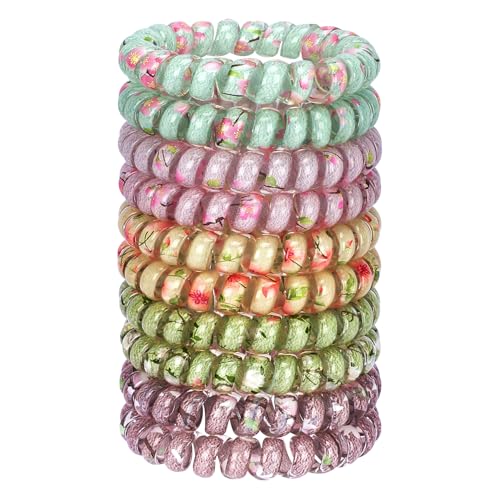 JessLab Spirale Haargummis, 10 Stück Sortierte, Spurlose Spiral-Haargummis, Niedliche Plastikspirale als Pferdeschwanzhalter, Schadensfreies Haar-Accessoire für Frauen und Mädchen, Farbe 11 Mischen JessLab Spirale Haargummis, 10 Stück Sortierte, Spurlose Spiral-Haargummis, Niedliche Plastikspirale als Pferdeschwanzhalter, Schadensfreies Haar-Accessoire für Frauen und Mädchen, Farbe 11 Mischen von JessLab