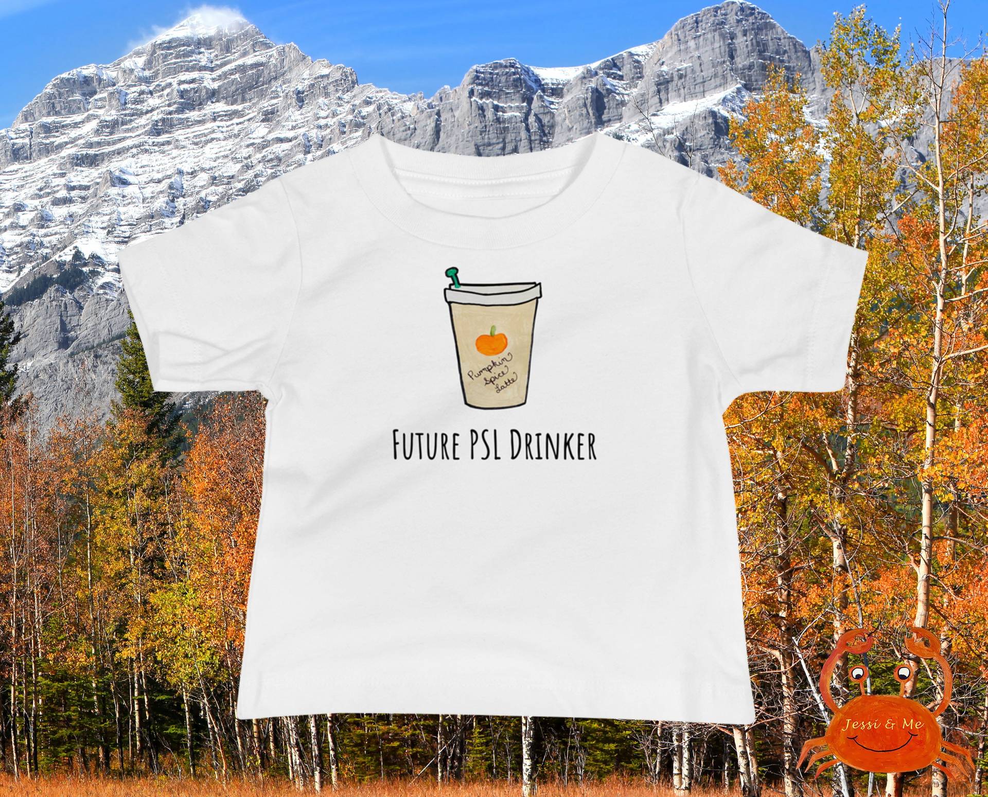 Baby Jersey Kurzärmeliges Pumpkin Spice Latte T-Shirt, Fun & Cute Psl von JessiandMe