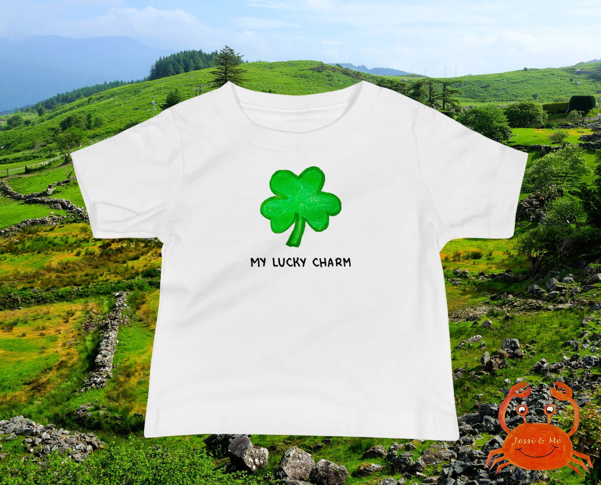 Baby Jersey Kurzarm St. Patrick Es Day T-Shirt, Cute My Lucky Charm T-Shirt von JessiandMe