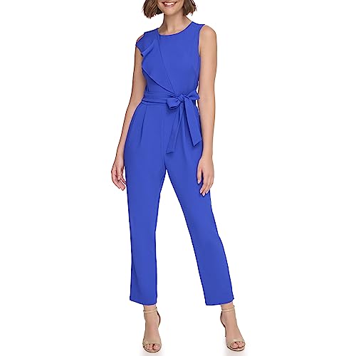 Jessica Howard Ärmelloses Damen-Jumpsuit-Kleid mit Rundhalsausschnitt, Königsblau, 10 von Jessica Howard