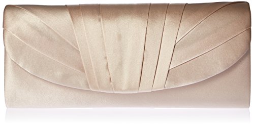 Jessica McClintock Damen Angel Satin Tuxedo Flap Clutch Abendhandtasche, champagnerfarben von Jessica McClintock