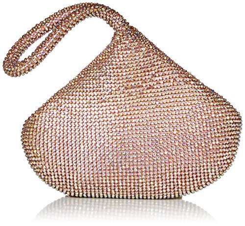 Jessica McClintock Damen Staci Mesh Wristlet Pouch Abendhandtasche, Pink von Jessica McClintock