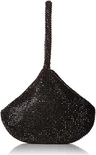 Jessica McClintock Damen Staci Mesh Wristlet Pouch Abendhandtasche, Schwarz von Jessica McClintock