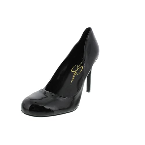 Jessica Simpson Calie Pumps für Damen, schwarzer Lack, 38.5 EU von Jessica Simpson