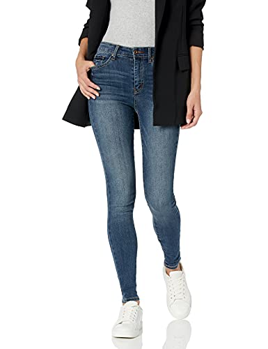 Jessica Simpson Damen Adored Curvy High Rise Skinny Jeans, Blau, 28 von Jessica Simpson