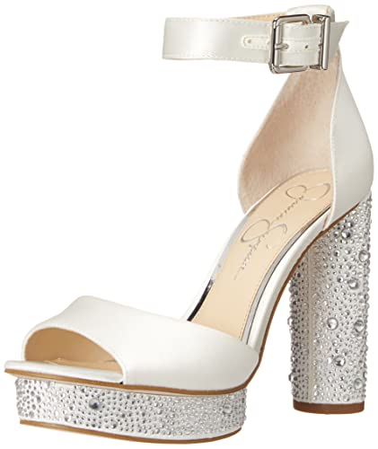 Jessica Simpson Damen Everyn2-b Sandale mit Absatz, weiß, 40 EU von Jessica Simpson