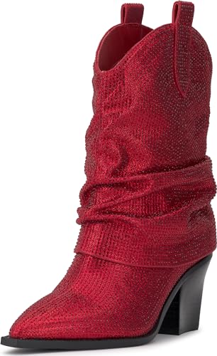 Jessica Simpson Damen Gemorra Halblange Stiefel, Red Muse, 39.5 EU von Jessica Simpson