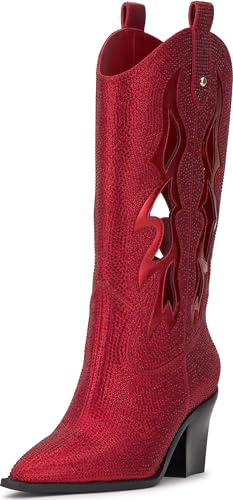 Jessica Simpson Damen Ginika2 Halblange Stiefel, Red Muse, 36 EU von Jessica Simpson