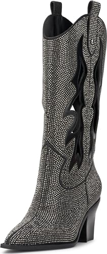 Jessica Simpson Damen Ginika2 Halblange Stiefel, Schwarz, 36 EU von Jessica Simpson