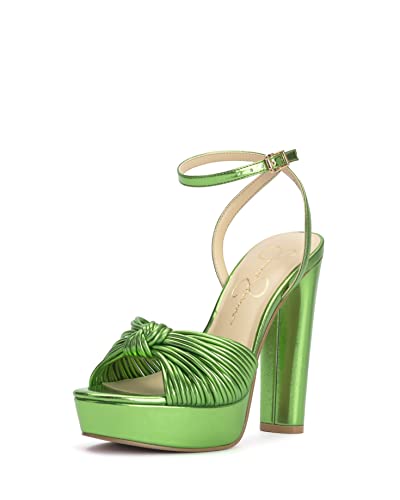 Jessica Simpson Damen Immie Plateau-Sandale Keilsandale, Grün, 36.5 EU von Jessica Simpson