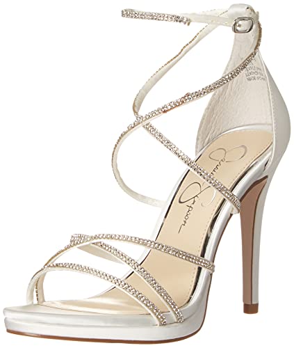 Jessica Simpson Damen Jaeya-b Sandale mit Absatz, Weiß, 42.5 EU von Jessica Simpson