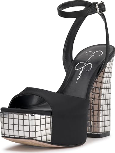 Jessica Simpson Damen Lirio Sandale-Plateau, Schwarz, 41.5 EU von Jessica Simpson