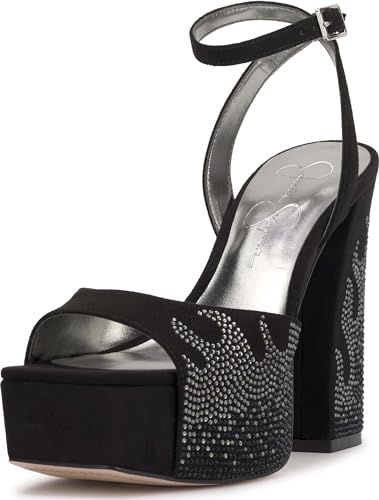 Jessica Simpson Damen Lirio2 Sandale-Plateau, Schwarz, 39 EU von Jessica Simpson