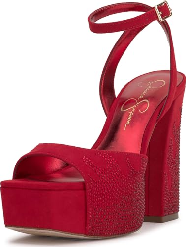 Jessica Simpson Damen Lirio2 Sandale-Plateau, Wicked Rot, 39 EU von Jessica Simpson