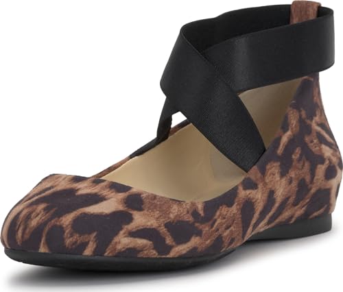 Jessica Simpson Damen Mandayss Ballerinas, Natural Dolly Leopard, 41 EU von Jessica Simpson