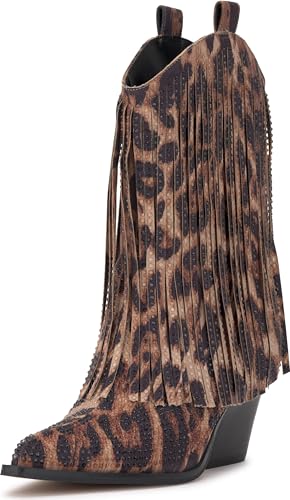 Jessica Simpson Damen Paredisa Halblange Stiefel, Natürlicher Leopard, 36 EU von Jessica Simpson