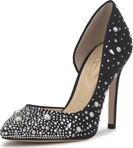 Jessica Simpson Damen Prizma Pumps, Schwarz, 42.5 EU von Jessica Simpson
