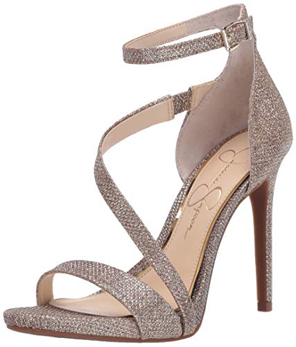 Jessica Simpson Damen Rayli2 Sandale mit Absatz, Gold, 38.5 EU von Jessica Simpson