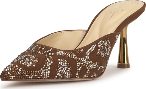 Jessica Simpson Damen Xia Mule, Toasted Pecan Supreme Microsuede, 39.5 EU von Jessica Simpson