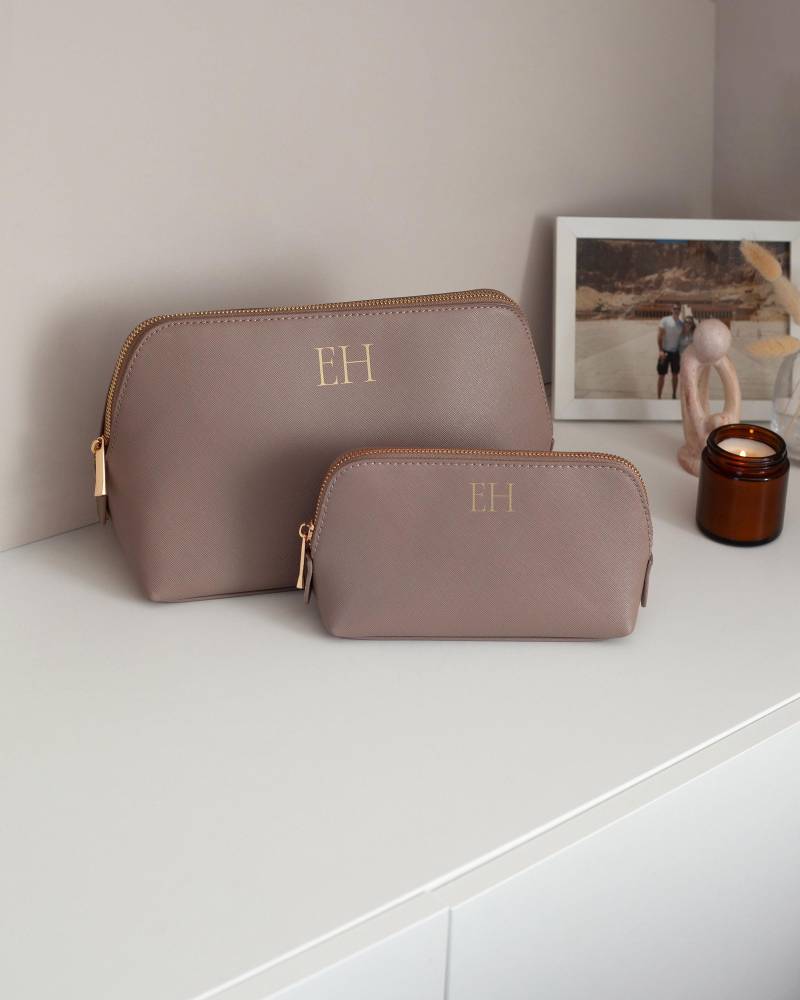 Personalisierte Monogramm Kosmetiktasche, Personalisierte Make-Up-Tasche, Personalisiertes Geschenk Für Sie, Brautjungfer, Make-Up-Veranstalter von JessicaHollieGifts