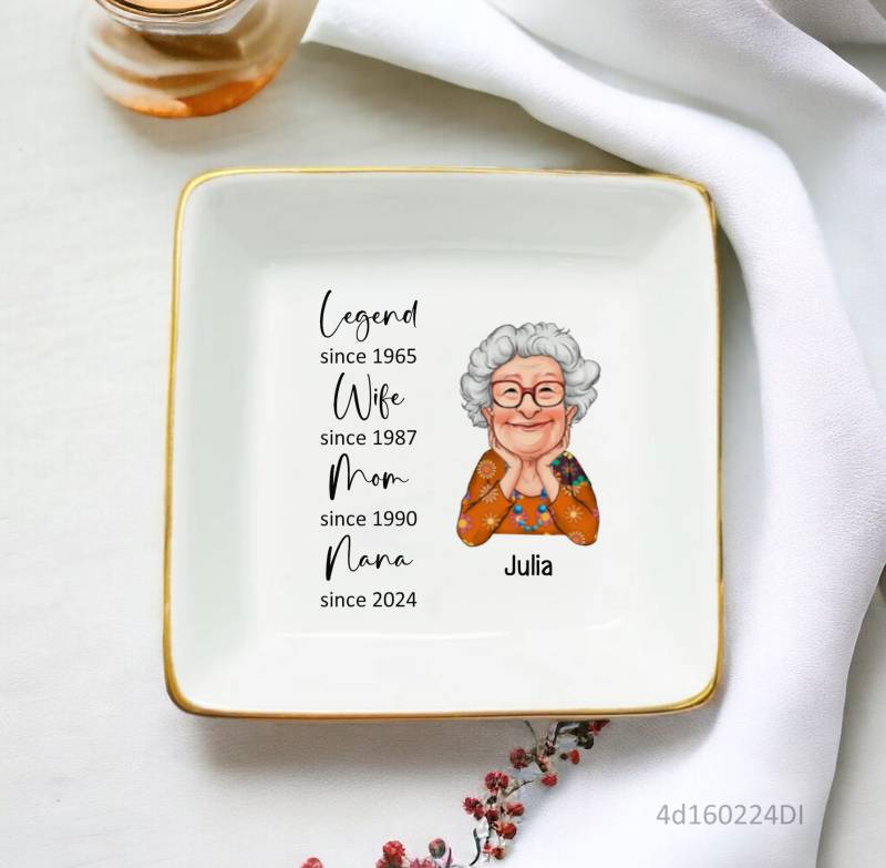 Legende Frau Mom Nana-Personalisierte Ring Schale Für Mama Oma-Schmuck Halter-Trinket Tablett-Mutter Und Tochter-Geburtstag Mutter-Tagesgeschenk von JessicaRCrafts