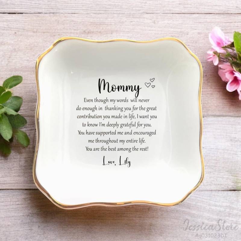 Sie Sind Die Beste Unter Den Rest Mom Ring Dish-Personalisierte Mutter Schmuck Dish-Mothers Day Geschenk Von Tochter-Mama Geburtstagsgeschenk-Mutter von JessicaRCrafts