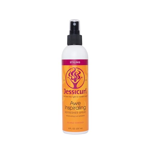 Jessicurl Awe Inspiraling Spray, Island Fantasy, 8 Fl oz. Feuchtigkeitsspendendes Midday Curl Refresher Spray für lockiges Haar, Locken definierend Jessicurl Awe Inspiraling Spray, Island Fantasy, 8 Fl oz. Feuchtigkeitsspendendes Midday Curl Refresher Spray für lockiges Haar, Locken definierend von Jessicurl