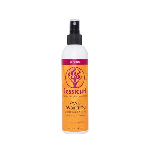 Jessicurl Awe Inspiraling Spray, Zitrus-Lavendel, 8 Fl oz. Feuchtigkeitsspendendes Midday Curl Refresher Spray für lockiges Haar, Locken definierend Jessicurl Awe Inspiraling Spray, Zitrus-Lavendel, 8 Fl oz. Feuchtigkeitsspendendes Midday Curl Refresher Spray für lockiges Haar, Locken definierend von Jessicurl