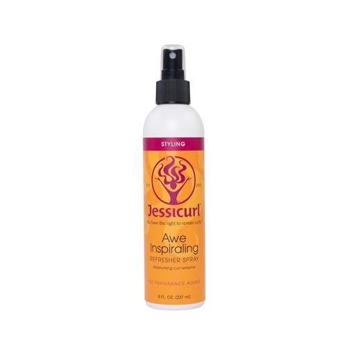 Jessicurl Ehrfürchtiges, inspirierendes Spray, ohne Zusatz von Duftstoffen, 8 Fl oz. Feuchtigkeitsspendendes Midday Curl Refresher Spray für lockiges Haar, Locken definierend Jessicurl Ehrfürchtiges, inspirierendes Spray, ohne Zusatz von Duftstoffen, 8 Fl oz. Feuchtigkeitsspendendes Midday Curl Refresher Spray für lockiges Haar, Locken definierend von Jessicurl