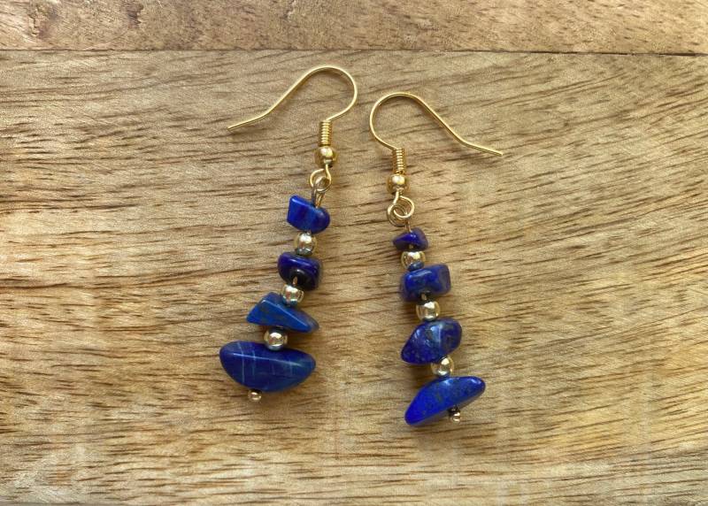 Elegante Ohrringe, Etwas Blaues, Caitlyn Minimalist, Lapislazuli Ohrring, 1 Jahr Jahrestag Geschenk Für Freundin, November Geburtsstein Elegante Ohrringe, Etwas Blaues, Caitlyn Minimalist, Lapislazuli Ohrring, 1 Jahr Jahrestag Geschenk Für Freundin, November Geburtsstein von JessisArtCreations