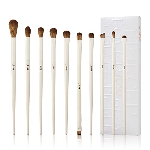 Jessup Pinselset Augenpinsel Lidschattenpinsel Set Augen Make Up Pinsel Set Professional 10 Stück Makeup Pinsel Schminkpinsel Kosmetikpinsel Set Eyeliner Pinsel Eye Brushes Set T330 von Jessup