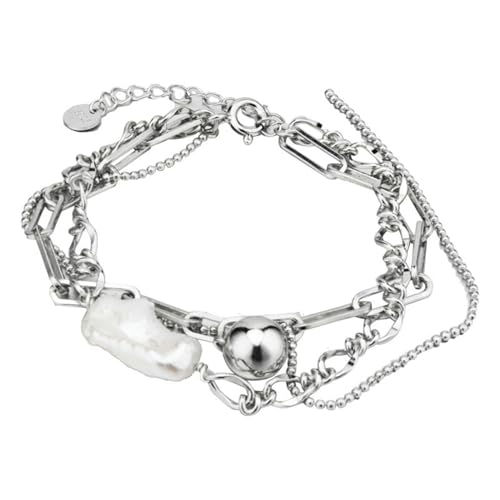 Jesuky Armband Silber, Armband Damen 925 Mehrlagige Kette Mit Gespleißten Perlen Armband Silber Damen Damen Armkette Silber Für Damen Geschenke Geburtstag Valentinstag Geschenck Jesuky Armband Silber, Armband Damen 925 Mehrlagige Kette Mit Gespleißten Perlen Armband Silber Damen Damen Armkette Silber Für Damen Geschenke Geburtstag Valentinstag Geschenck von Jesuky