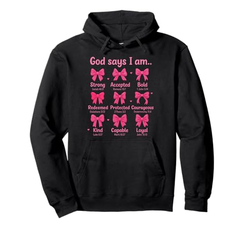 Kokette Schleife Bibelvers Christian Jesus Christus Mädchen Frauen Pullover Hoodie von Jesus Bible Coquette Religion Prayer Bow Youth