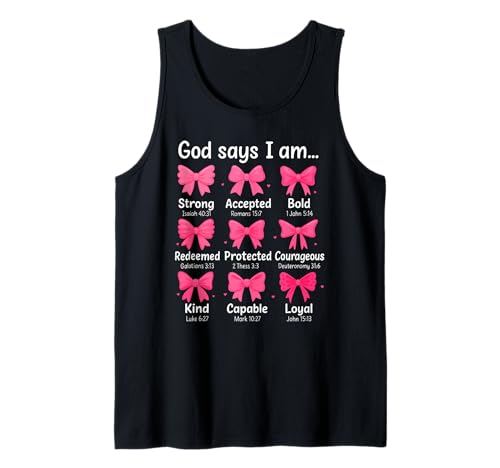 Kokette Schleife Bibelvers Christian Jesus Christus Mädchen Frauen Tank Top Kokette Schleife Bibelvers Christian Jesus Christus Mädchen Frauen Tank Top von Jesus Bible Coquette Religion Prayer Bow Youth