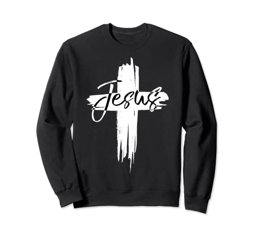 Jesus Damen Herren Christen Jesus Sweatshirt von Jesus Christus Kreuz Geschenke & Shirts Co.