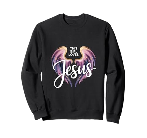 Dieses Mädchen liebt Jesus Christliches Mädchen Jesus Sweatshirt Dieses Mädchen liebt Jesus Christliches Mädchen Jesus Sweatshirt von Jesus Designs for Girls Who Love Christ