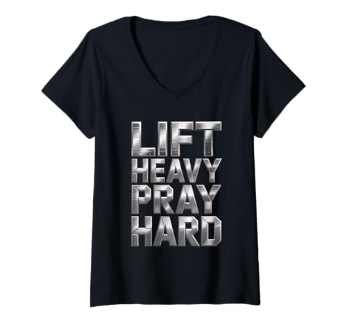 Damen Jesus Tshirt Fitness Gym Christentum Christ Cross Kreuz T-Shirt mit V-Ausschnitt Damen Jesus Tshirt Fitness Gym Christentum Christ Cross Kreuz T-Shirt mit V-Ausschnitt von Jesus Geschenk Christentum Bibel Kirche Fitness