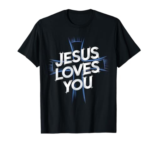 Jesus Tshirt Herren Damen Christentum Christ Cross Kreuz T-Shirt Jesus Tshirt Herren Damen Christentum Christ Cross Kreuz T-Shirt von Jesus Liebt dich Christentum Bibel Kirche God Gott