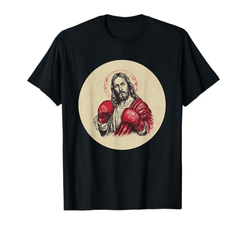 Herr Jesus Christus in Box Ring für Jungen und Mädchen T-Shirt von Jesus boxing Outfit