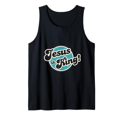 Jesus ist König, Männer, Frauen und Jugend Tank Top von Jesus is King, Retro